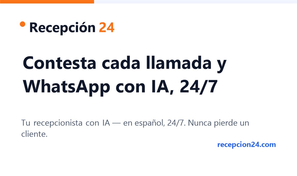Tarjeta de marca de Recepción24